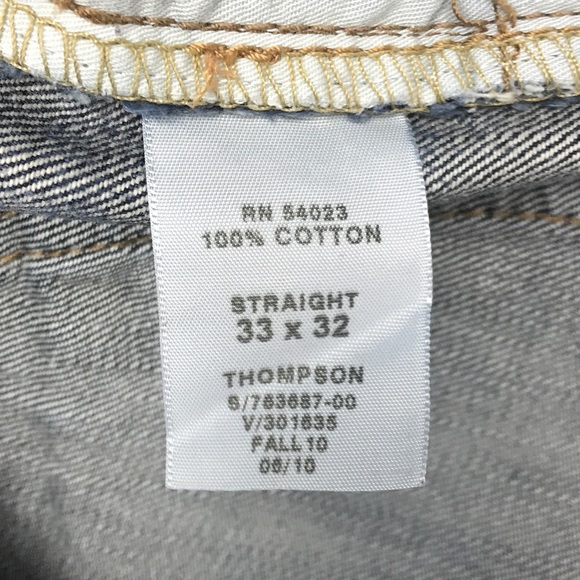 GAP Men's Straight Leg Jeans with Two Tone Pockets - Picture 7 of 7